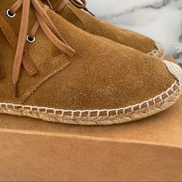 Saint Laurent Tan Suede Fringe Espadrille desert boot booties size IT 40 US 10 - Picture 9 of 16